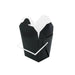 Boite carré noir avec anse  92x74mm H90mm 415ml - 450Pcs