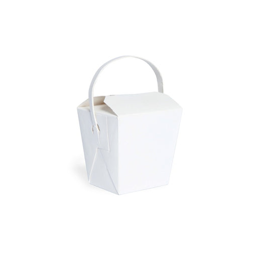 Mini Boite carré blanc avec anse  65x71mm H70mm 230ml-500Pcs