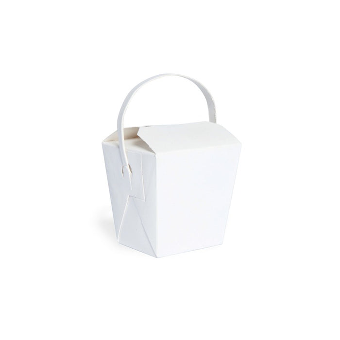 Mini Boite carré blanc avec anse  65x71mm H70mm 230ml-500Pcs
