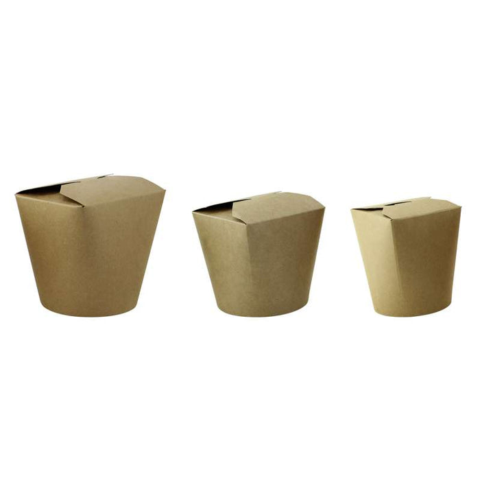 Pot carton rond kraft fermeture à fente 100x90mm H120mm 1000ml - 500Pcs