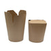 Pot carton rond kraft fermeture à fente 100x90mm H120mm 1000ml - 500Pcs