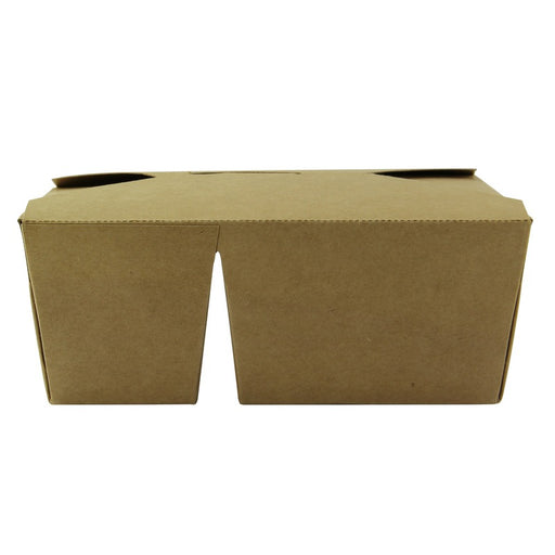 Boite repas carton kraft 2 compartiments  168x135mm H65mm 1 040ml-200Pcs