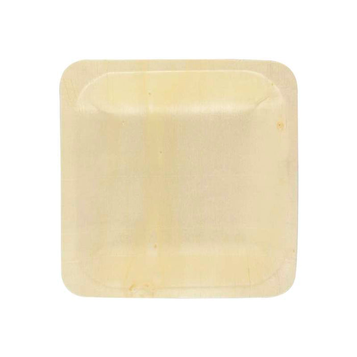 Assiette carrée en bois "Scandinavie"  115x115mm H17mm-250Pcs