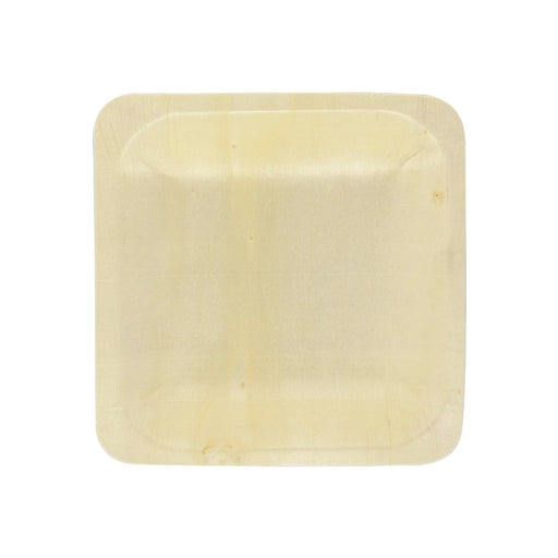 Assiette carrée en bois "Scandinavie"  115x115mm H17mm-250Pcs
