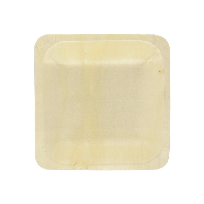 Assiette carrée en bois "Scandinavie"  115x115mm H17mm-250Pcs
