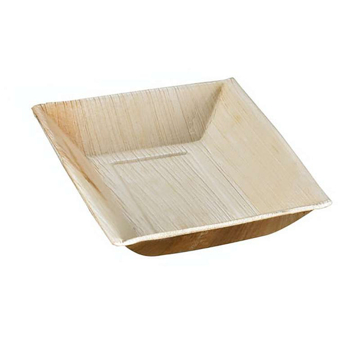 Assiette rectangulaire angles droits en palmier  177x127mm H30mm-100Pcs
