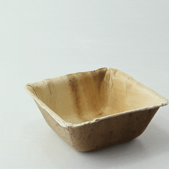 Bol carré en palmier  130x130mm H50mm 450ml-100Pcs