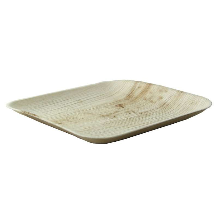 Assiette carrée en palmier  200x200mm H20mm-100Pcs