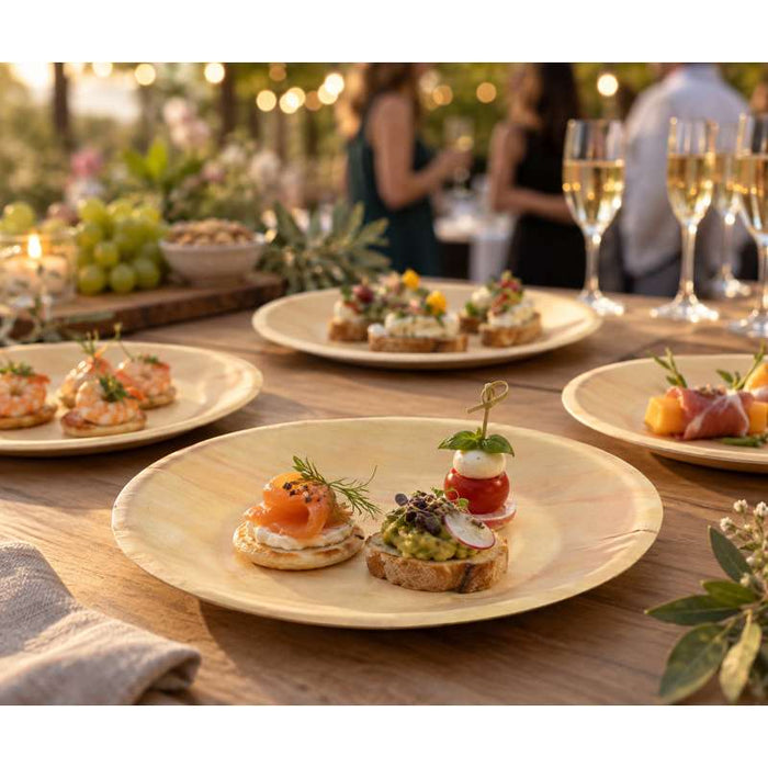 Assiette ronde en bois "Scandinavie"   H10mm-500Pcs