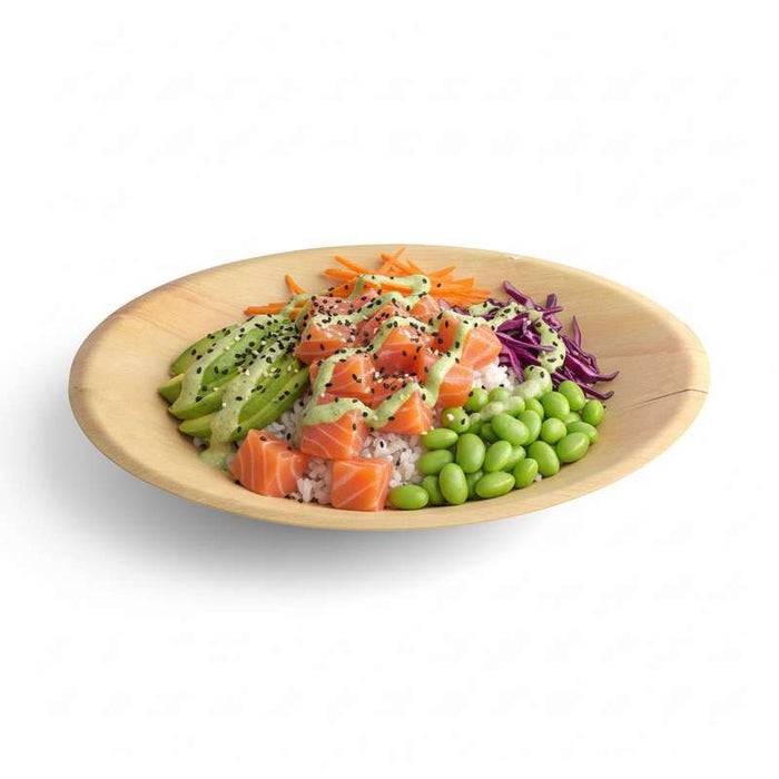 Assiette ronde en bois "Scandinavie"   H10mm-500Pcs