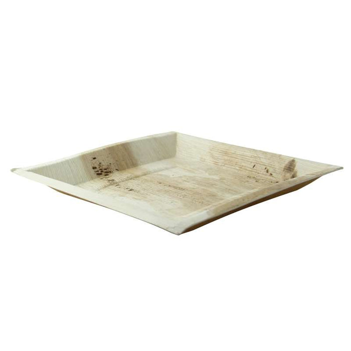 Assiette carrée en palmier  250x250mm H25mm-100Pcs