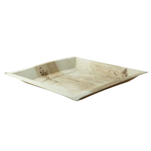 Assiette carrée en palmier  250x250mm H25mm-100Pcs