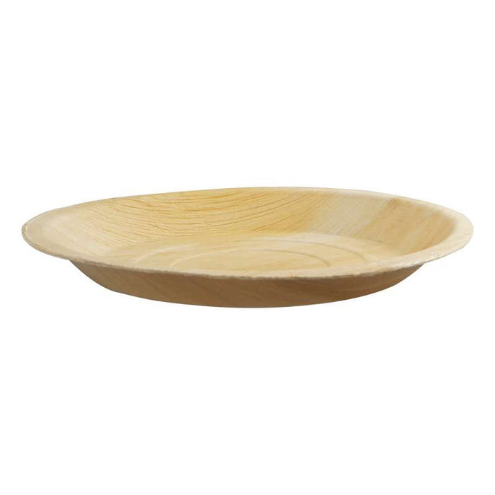 Assiette ronde en feuille de palmier Ø250mm H25mm - 100Pcs