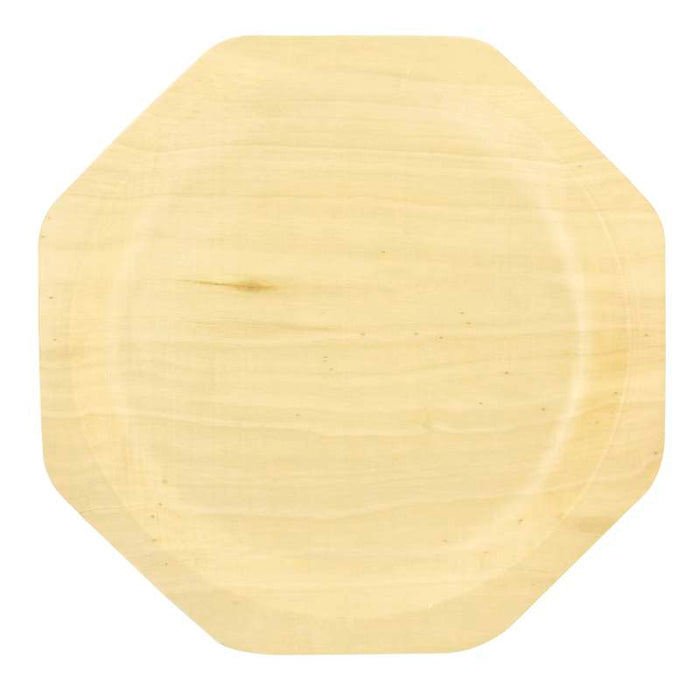 Assiette octogonale en bois "Scandinavie"  260x220mm-200Pcs