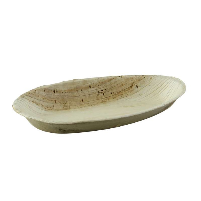Assiette en palmier forme oeuf  190x120mm H25mm 270ml-100Pcs