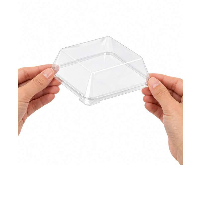 Couvercle Dôme Scandinavie transparent en plastique PET 110x110mm H20mm-1000Pcs