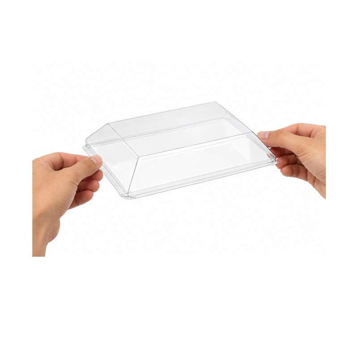 Couvercle Dôme Scandinavie transparent en plastique PET 205x135mm H38mm-500Pcs