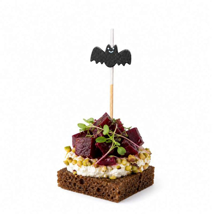 Pique en bambou chauve-souris noire 105mm - 1000Pcs