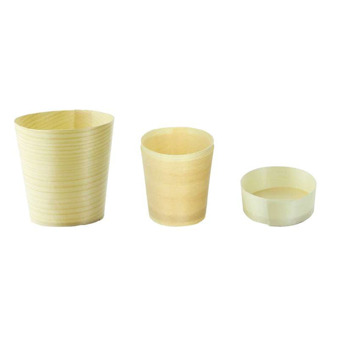 Mini gobelet bois   H58mm - 250Pcs