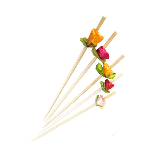 Pique bambou décor fleur  H120mm - 2000Pcs
