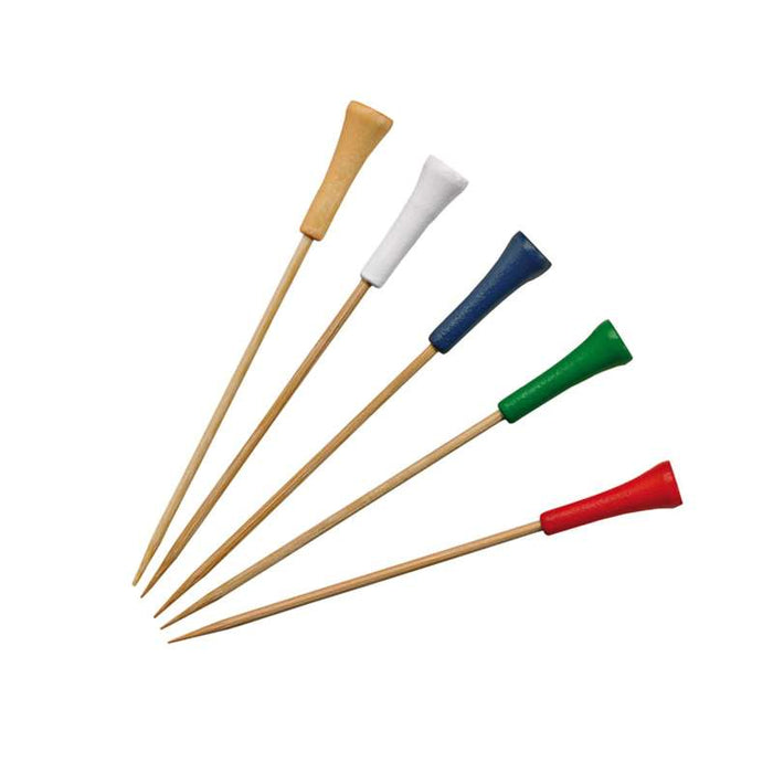 Pique bambou avec une extrémité décor golf  H120mm - 1000Pcs
