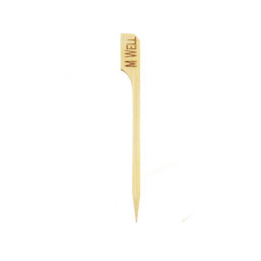 Pique à steak bambou Teppo Gushi, inscription Well (bien cuit)   H90mm - 1000Pcs