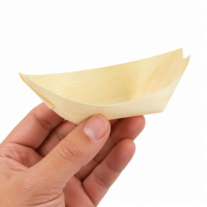 Barquette bateau bois  113x70mm H14mm-800Pcs