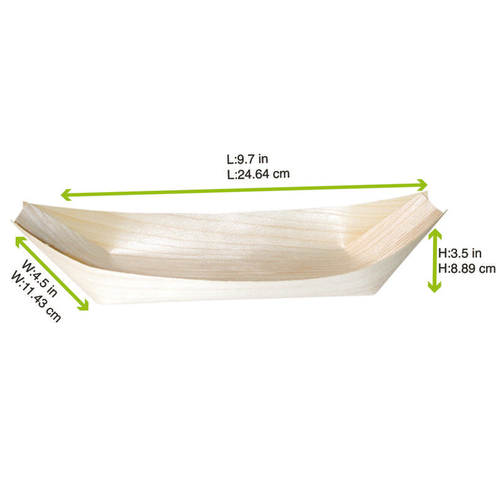 Barquette bateau bois  245x115mm H27mm-500Pcs