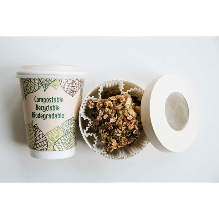 Gobelet en carton kraft brun à double paroi avec laminage PLA   H159mm 590ml - 500Pcs