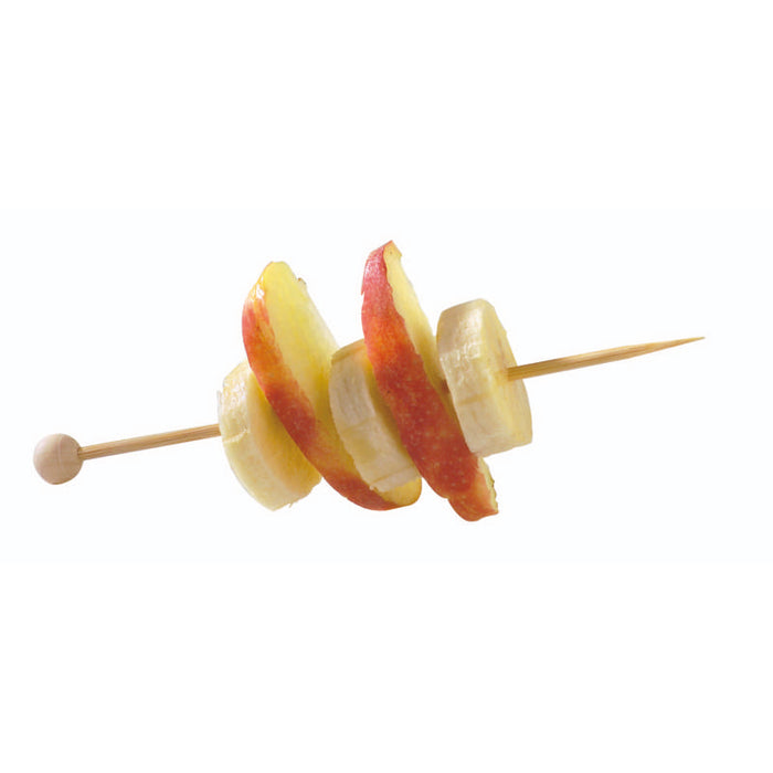Pique bambou avec une extrémité décor boule nature  140-2000Pcs
