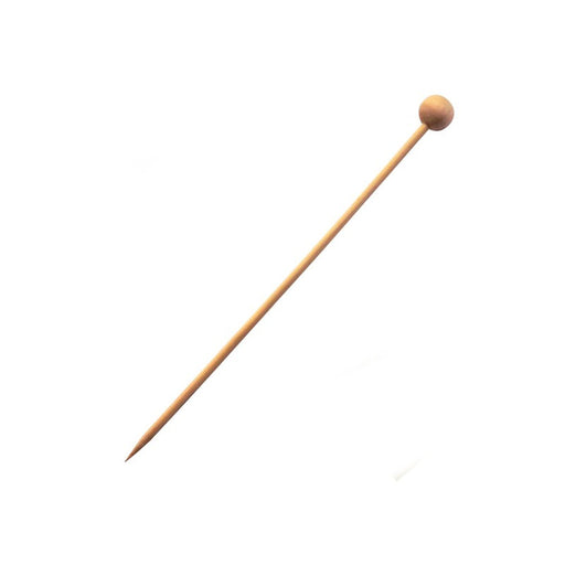 Pique bambou avec une extrémité décor boule nature  140-2000Pcs