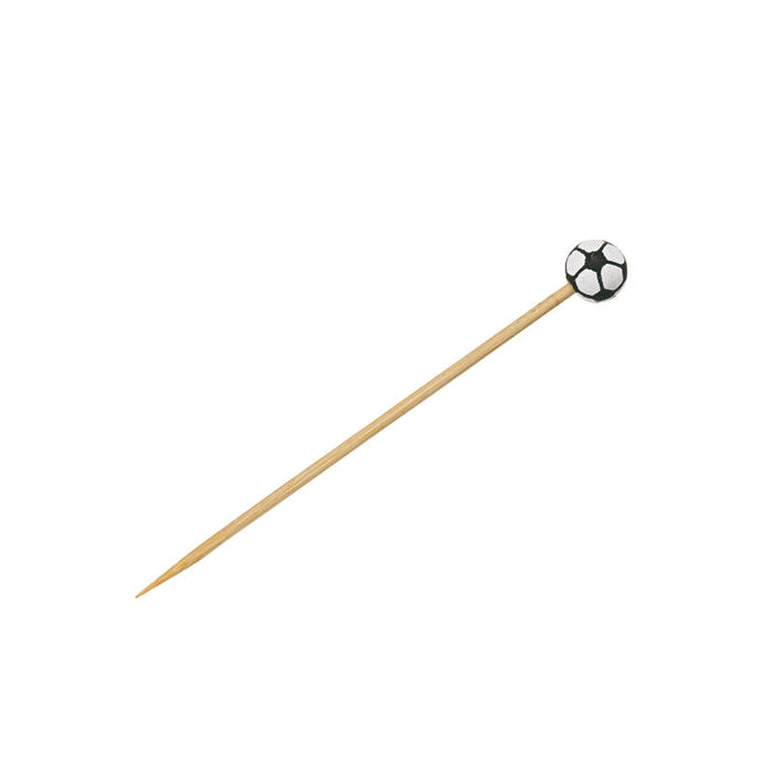 Pique bambou avec une extrémité décor football américain  H120mm - 1000Pcs