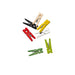 Mini pince à linge bois couleurs assorties   H25mm-2000Pcs