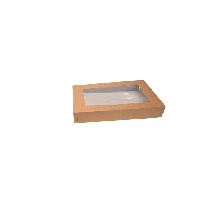 Etui carton brun avec fenêtre 248x155mm H39mm-50Pcs