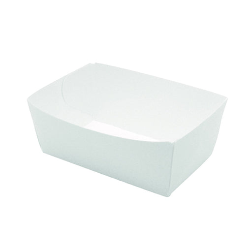 Barquette en carton blanc  120x70mm H43mm 510ml-250Pcs