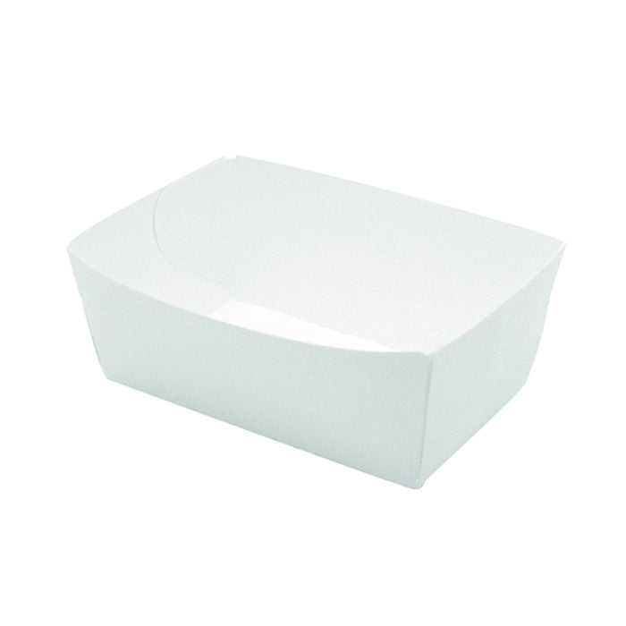 Barquette en carton blanc  120x70mm H43mm 510ml-250Pcs