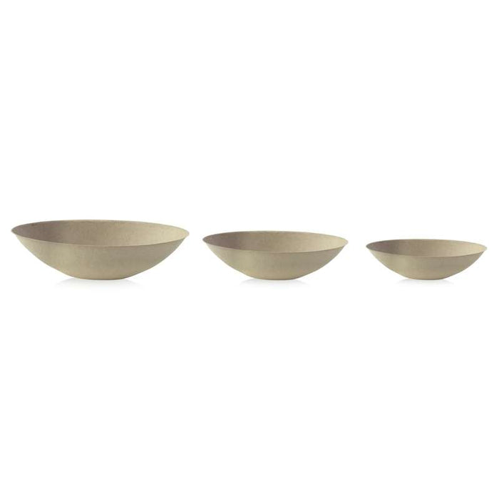 Bol ovale brun en pulpe "BioNchic"  270x165mm H77mm 1500ml-100Pcs