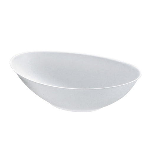 Bol ovale blanc en pulpe "BioNchic" 270x165mm H77mm 1500ml-100Pcs
