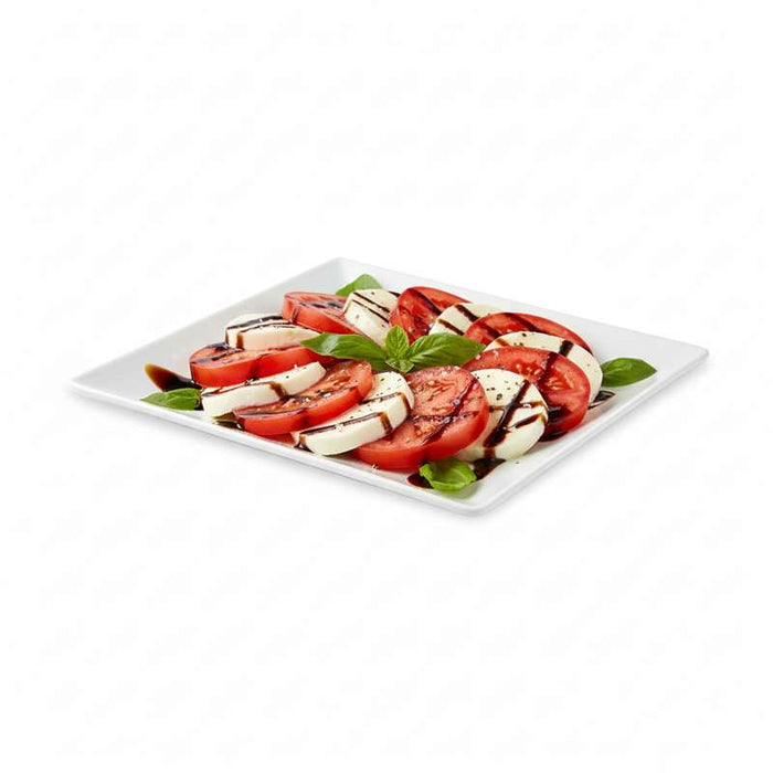Assiette carrée en pulpe blanche "BioNChic" 160x160mm - 100Pcs