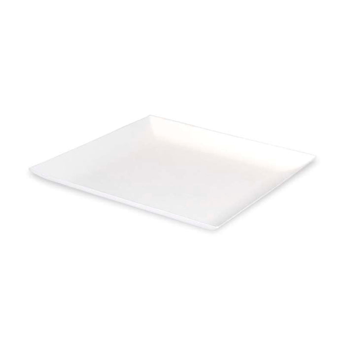 Assiette carrée en pulpe blanche "BioNChic" 160x160mm - 100Pcs