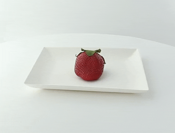 Assiette carrée blanche en pulpe "BioNChic"  160x160mm-100Pcs