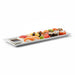 Assiette rectangulaire blanche en pulpe "BioNChic" 270x90mm-100Pcs