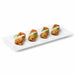 Plateau rectangulaire blanc en pulpe "BioNchic"  400x150mm-100Pcs