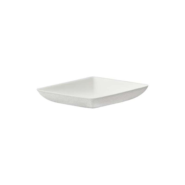 Assiette carrée blanche en pulpe "BioNChic"  65x65mm-300Pcs