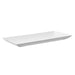 Assiette rectangulaire blanche en pulpe "BioNChic" 180x90mm-100Pcs
