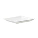 Assiette carrée blanche en pulpe  90x90mm-100Pcs