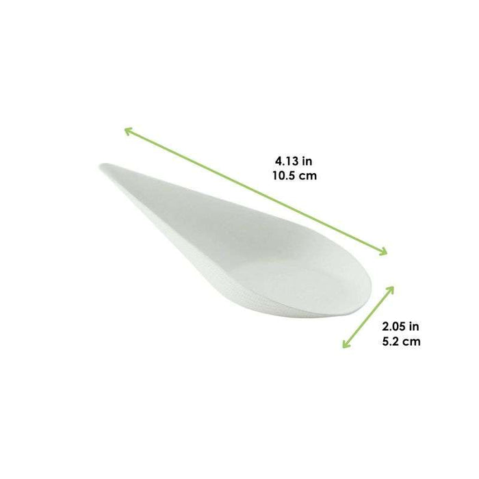 Mise en bouche blanche en pulpe Goutte  105x52mm H30mm-300Pcs