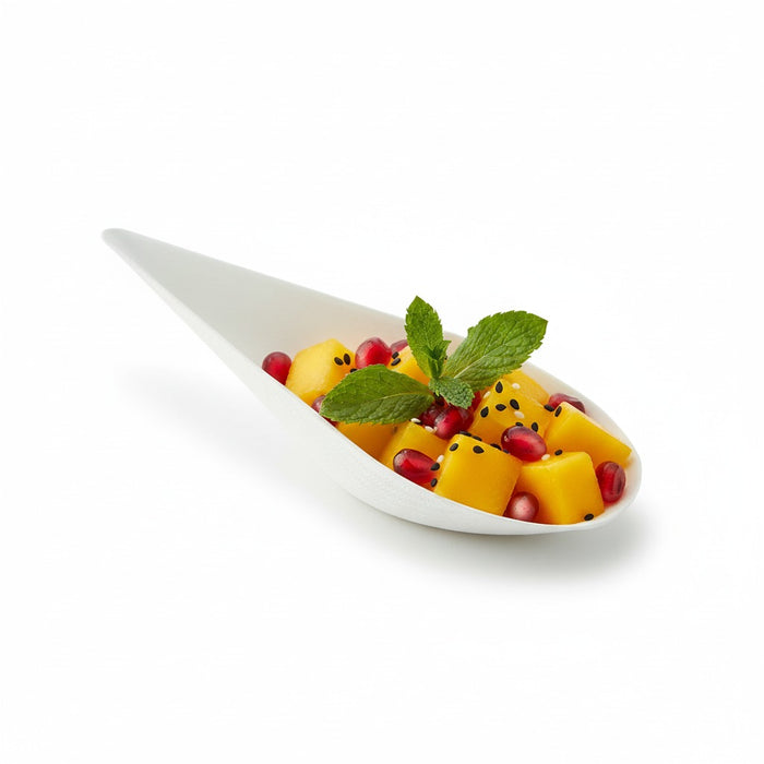 Mise en bouche blanche en pulpe Goutte  105x52mm H30mm-300Pcs