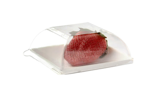 Couvercle BioNchic dôme transparent en plastique PET 91x91mm H36mm-100Pcs