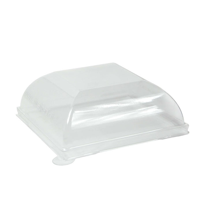 Couvercle BioNchic dôme transparent en plastique PET 91x91mm H36mm-100Pcs
